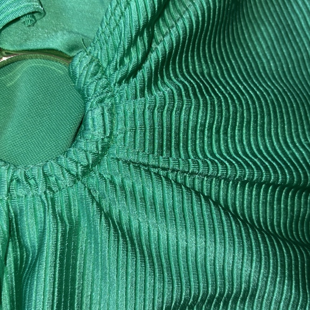 Lilly Pulitzer Santiana ribbed ruffle keyhole one piece swimsuit bathing suit - Picture 7 of 8